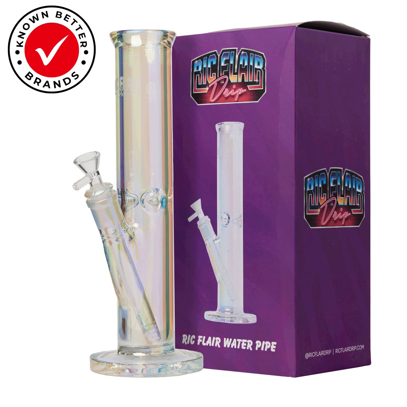 ric flair drip waterpipe straight tube bong